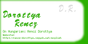 dorottya rencz business card